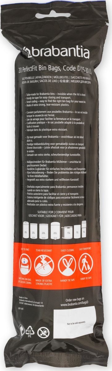 Brabantia Affaldspose D | 15-20 L | 20 stk.