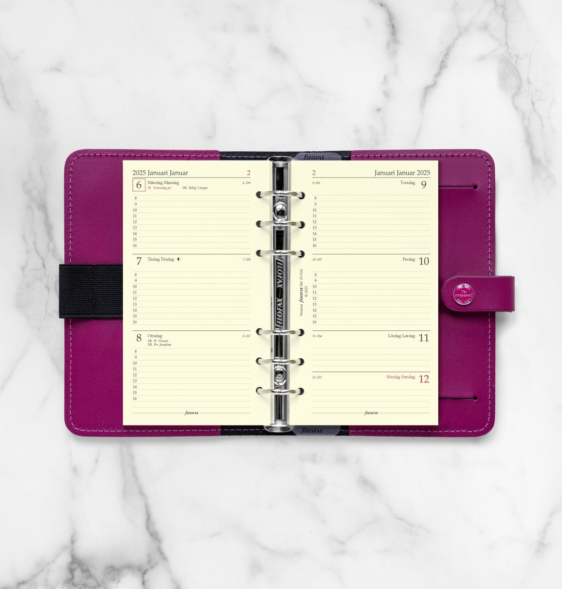 Filofax 2025 Refill | Personal | Årspakke