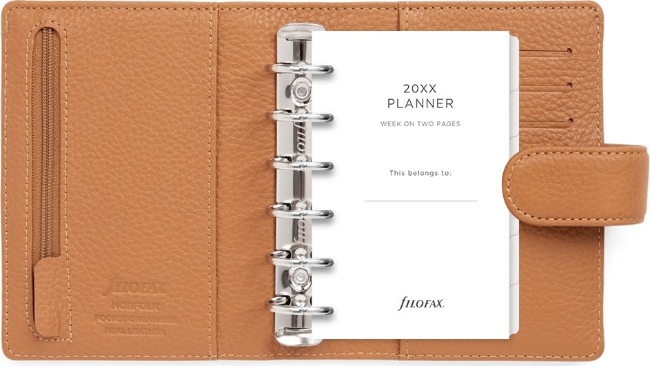 Filofax Norfolk Kalenderomslag | Pocket | Almond