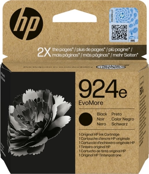 HP 924e EvoMore Original blækpatron, Sort