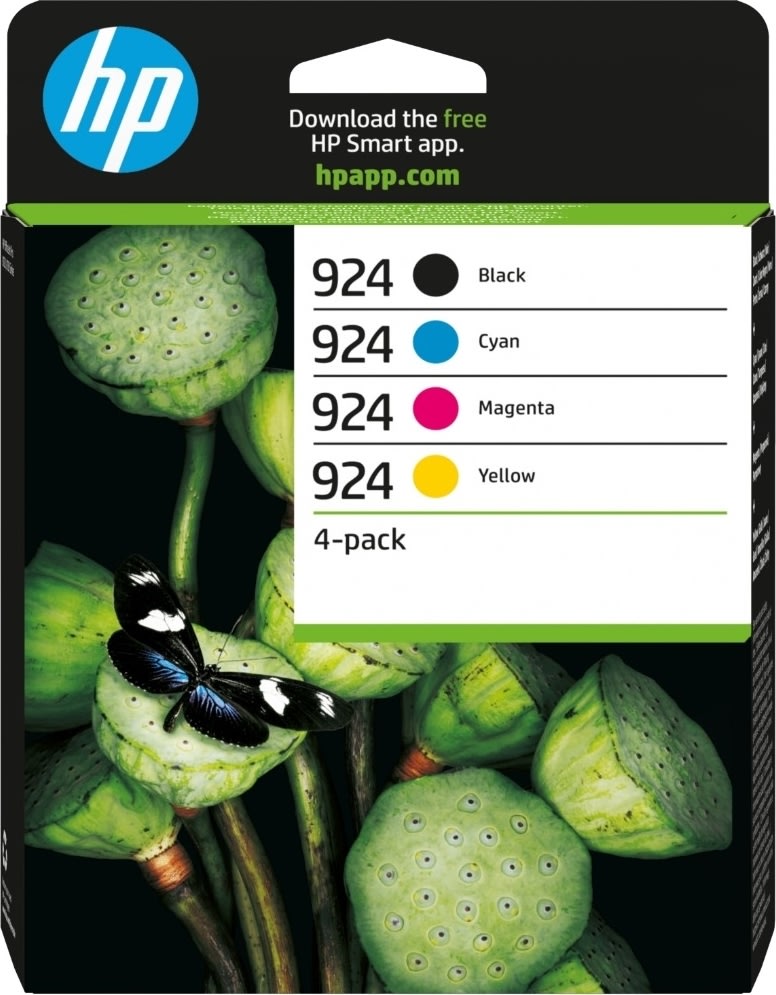 HP 924 original CMYK blækpatron, sampak
