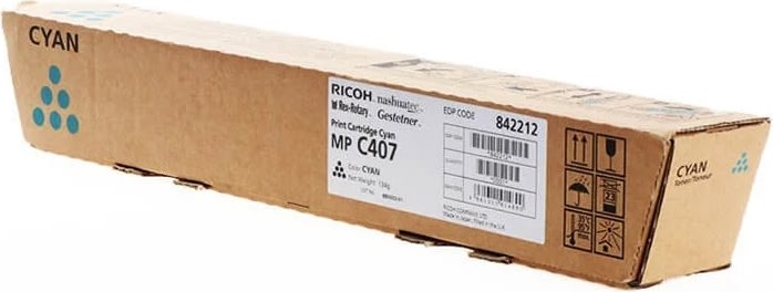 Ricoh lasertoner til MP C407, cyan, 8.000 sider