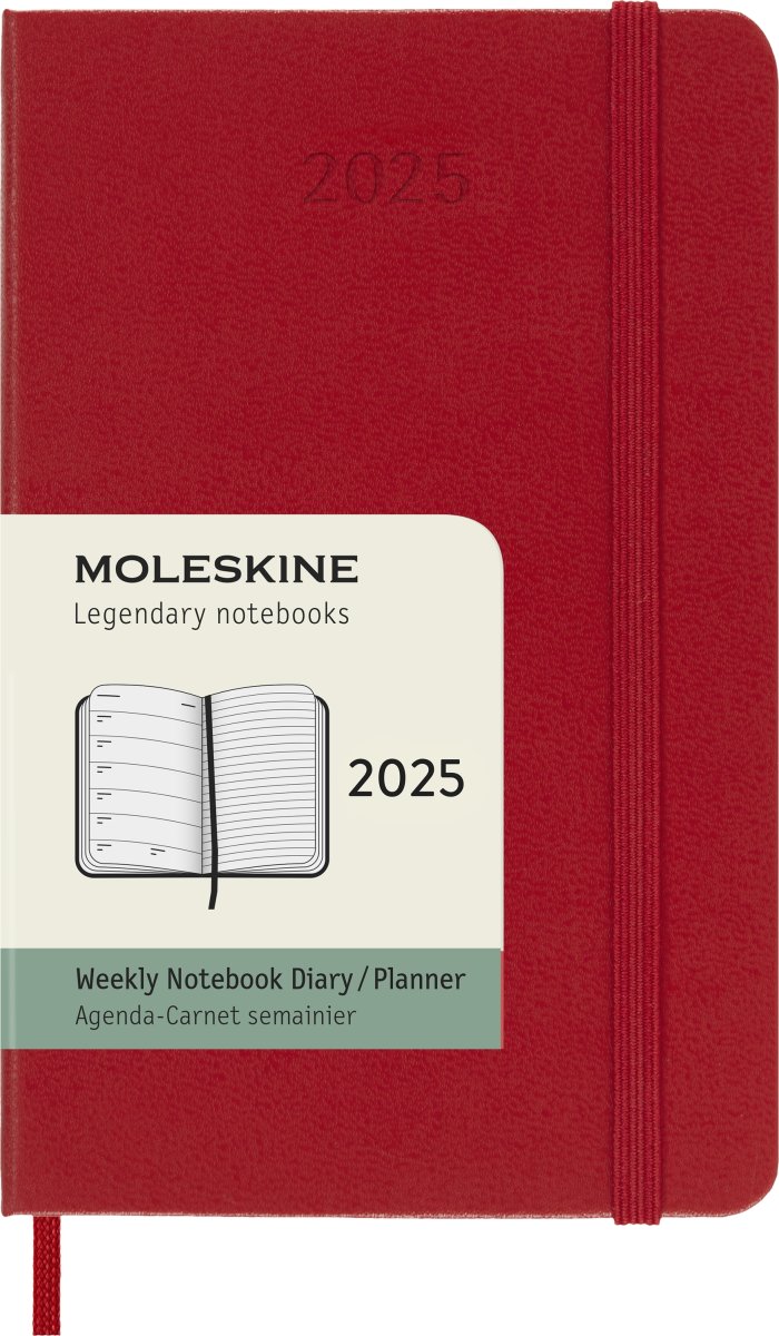 Moleskine 2025 Kalender | H | Uge | Poc. | Rød