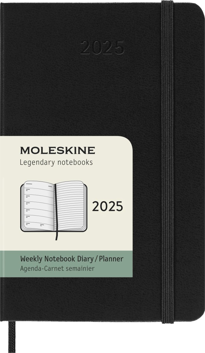 Moleskine 2025 Kalender | H | Uge | Poc. | Sort