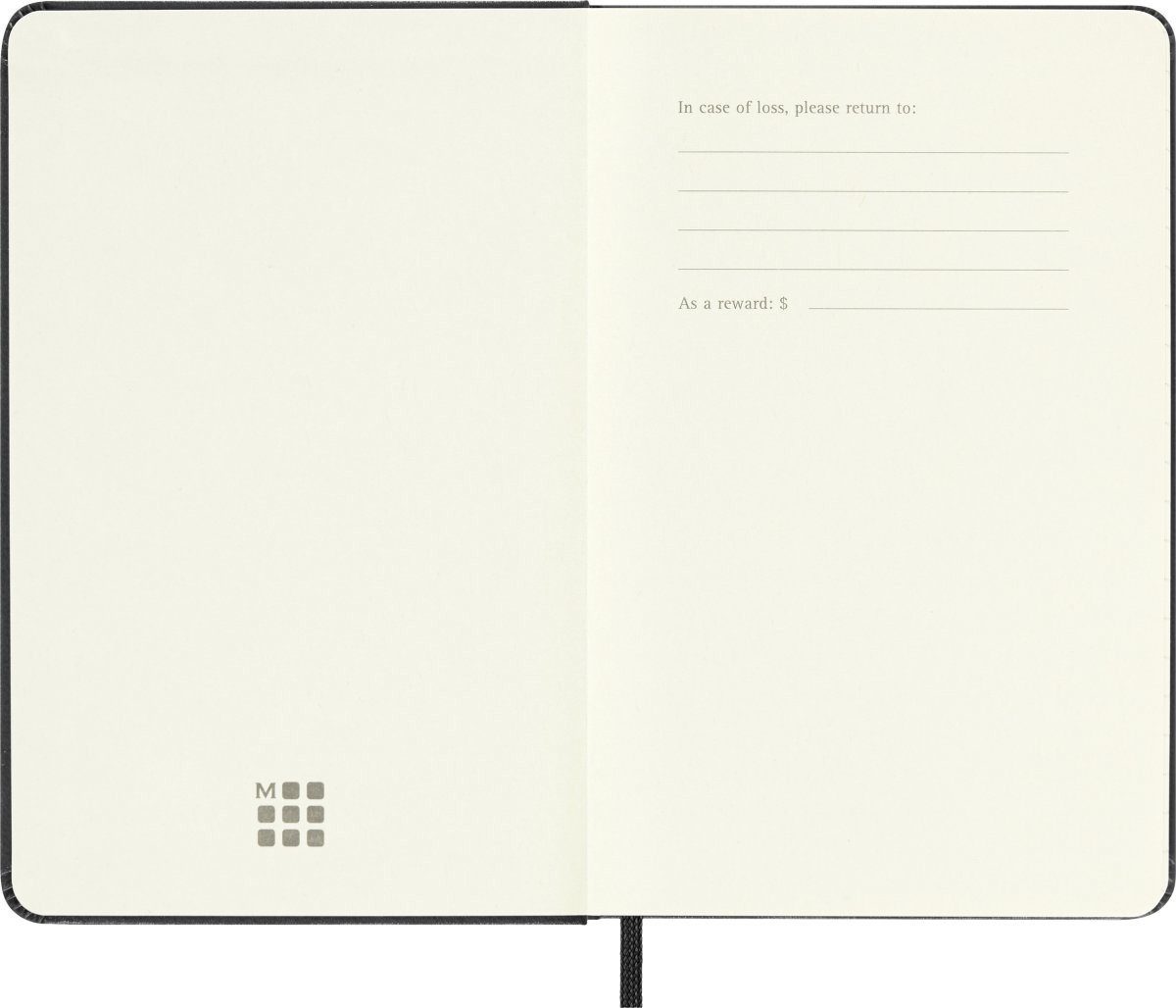 Moleskine 2025 Kalender | H | Uge h. | Poc. | Sort