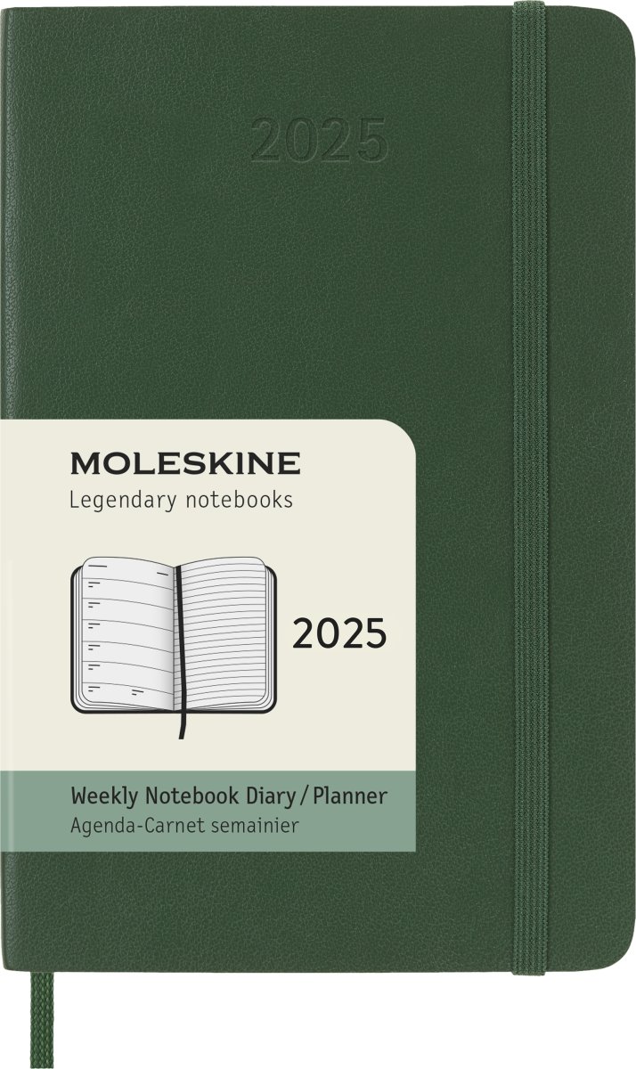 Moleskine 2025 Kalender | S | Uge | Poc. | Grøn