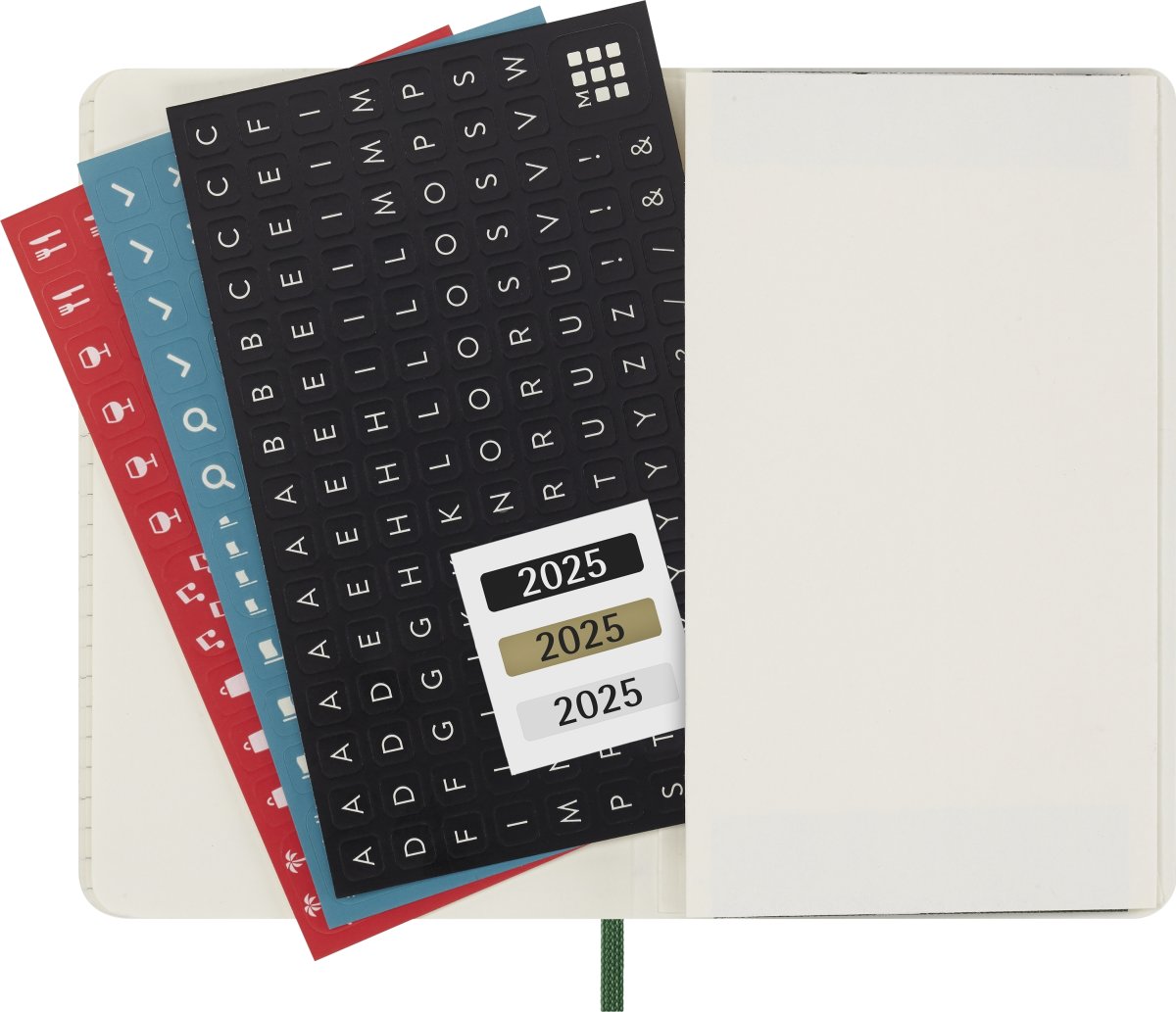 Moleskine 2025 Kalender | S | Uge | Poc. | Grøn