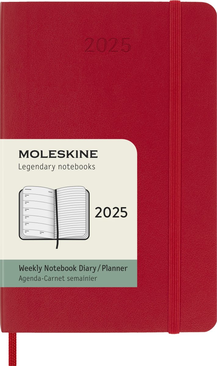 Moleskine 2025 Kalender | S | Uge | Poc. | Rød