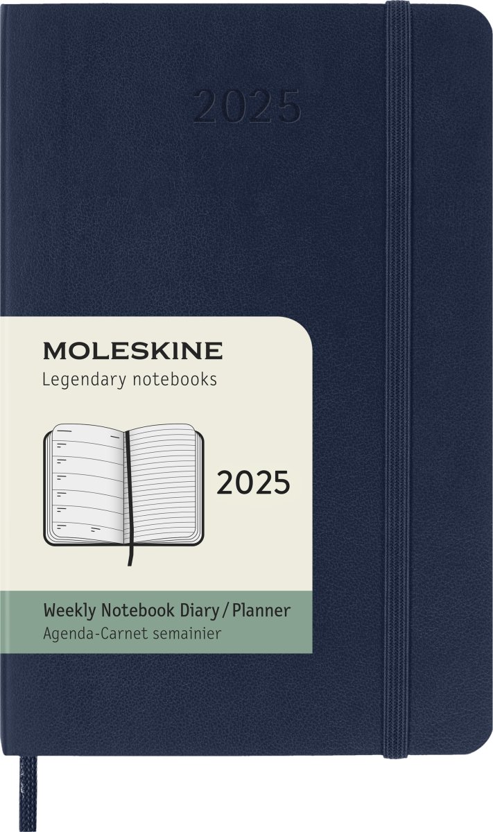 Moleskine 2025 Kalender | S | Uge | Poc. | Blå