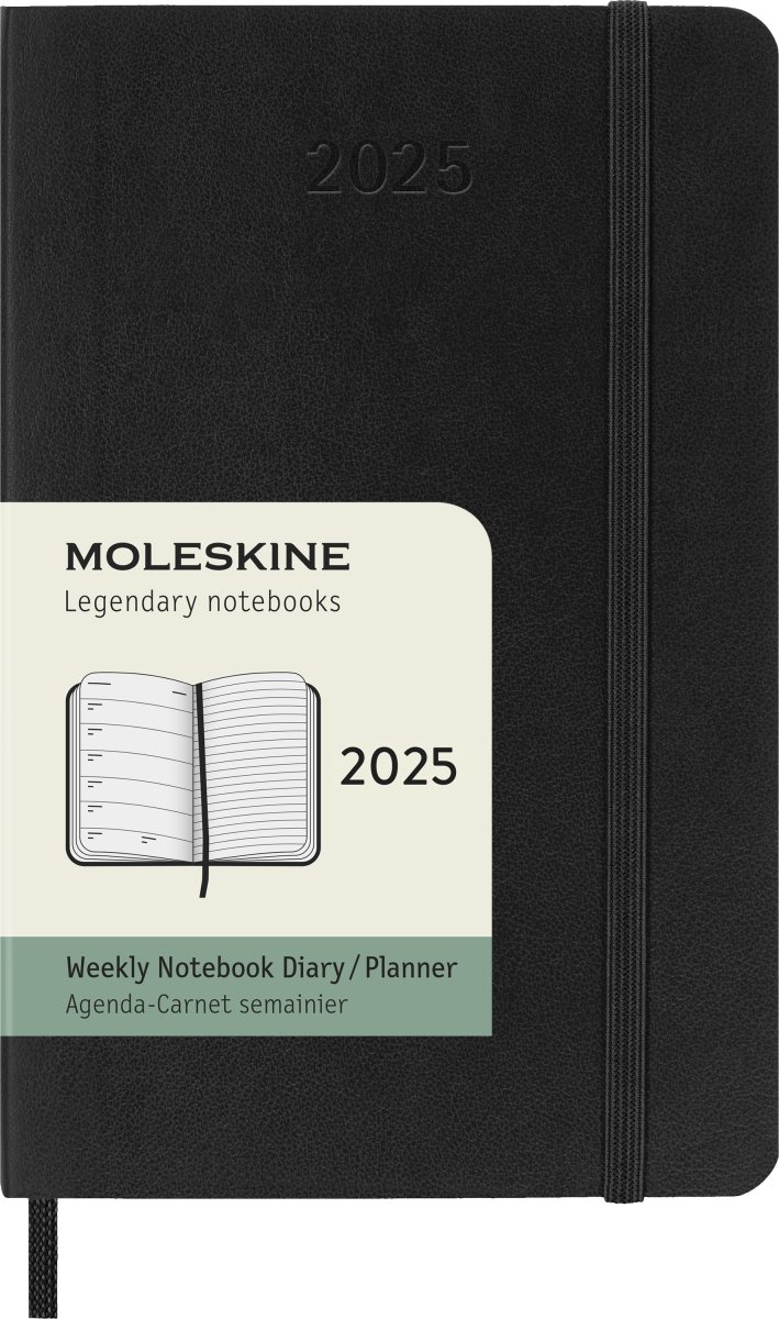 Moleskine 2025 Kalender | S | Uge | Poc. | Sort