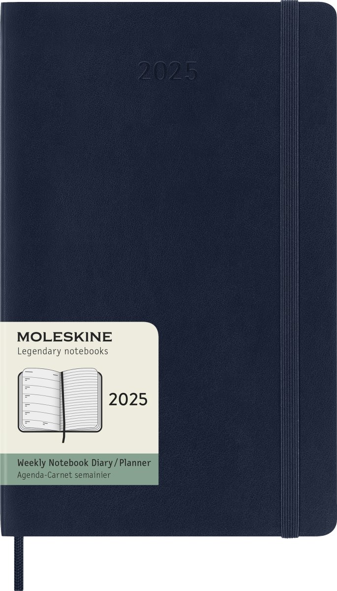 Moleskine 2025 Kalender | S | Uge | L | Blå