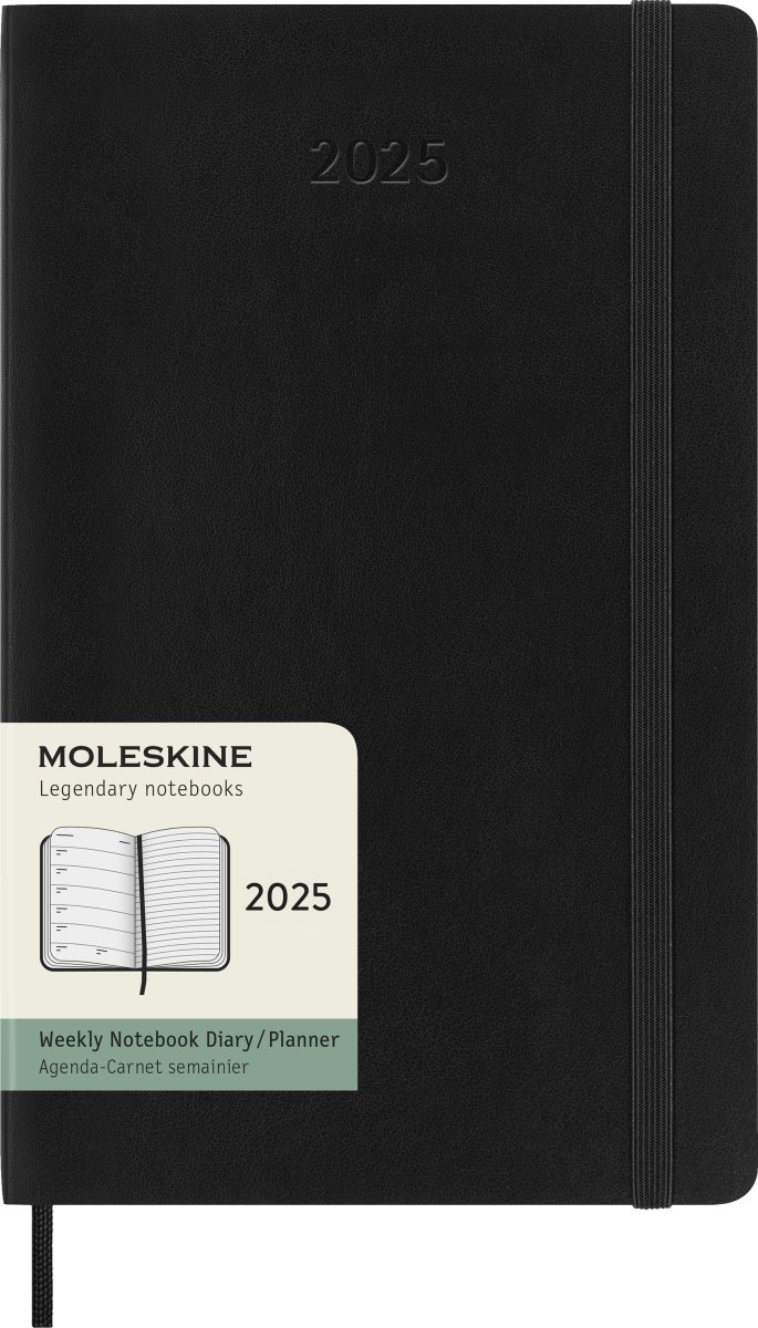 Moleskine 2025 Kalender | S | Uge | L | Sort