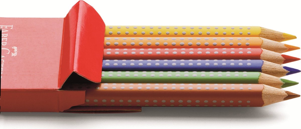 Faber-Castell Grip Farveblyanter Jumbo | 6 farv.