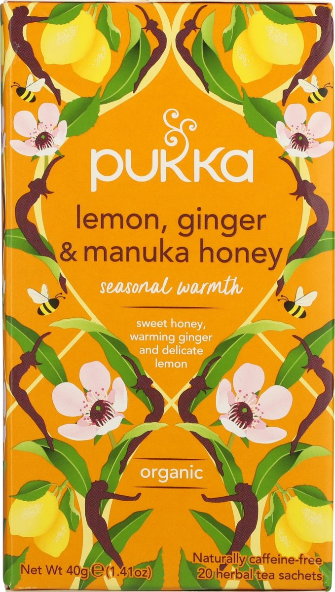 Pukka Ingefær te m. citron øko., 20 breve