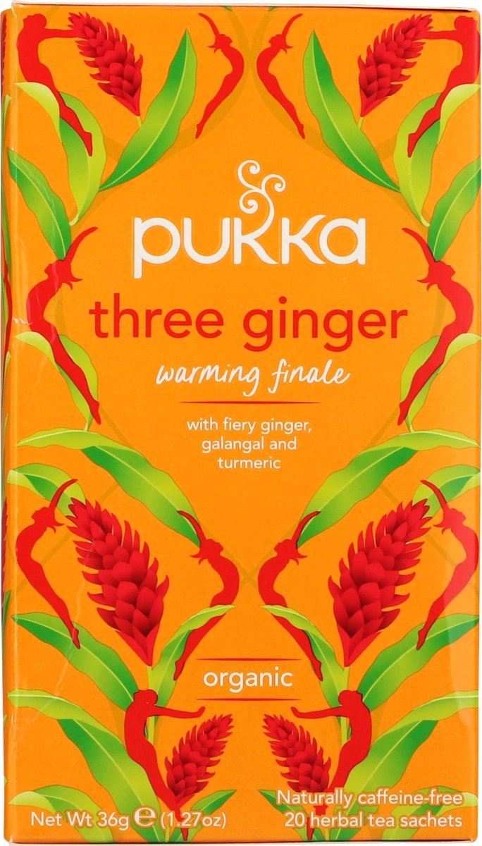 Pukka Three Ginger te øko., 20 breve