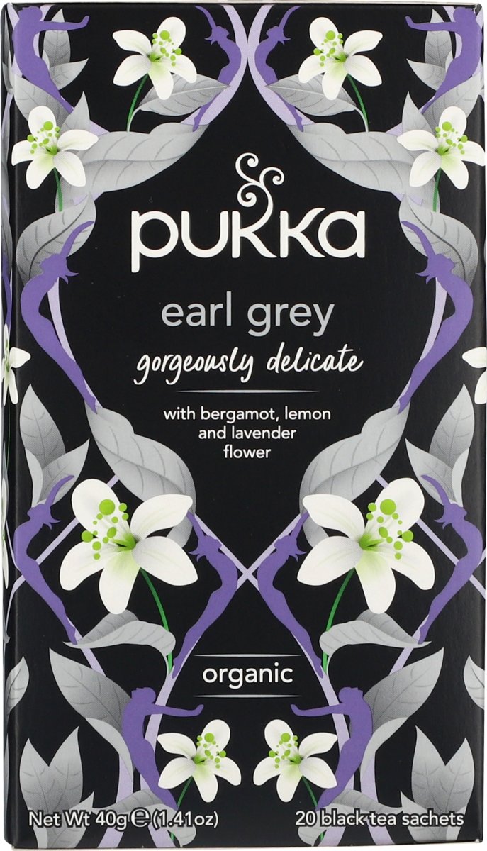 Pukka Earl Grey te øko., 20 breve