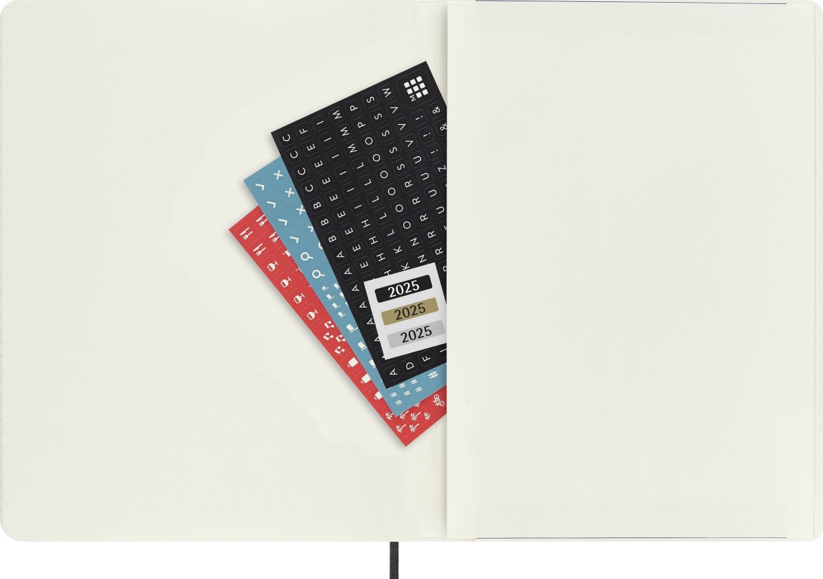 Moleskine 2025 Kalender | S | Uge | XL | Sort