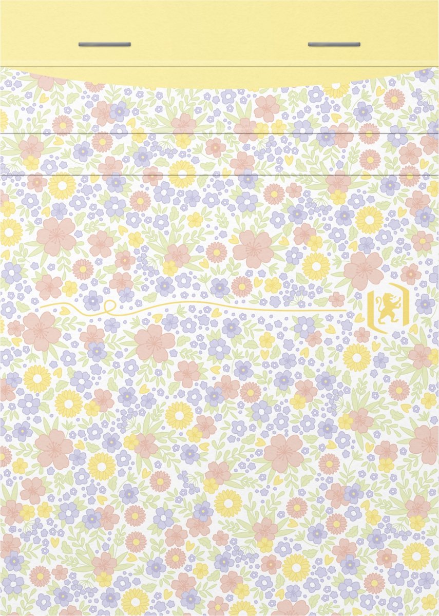 Oxford Floral Notesblok 10x14 cm | Linjeret | Ass.