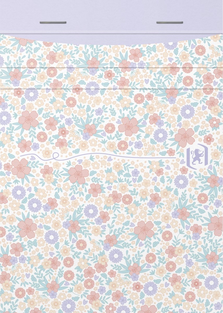Oxford Floral Notesblok 10x14 cm | Linjeret | Ass.