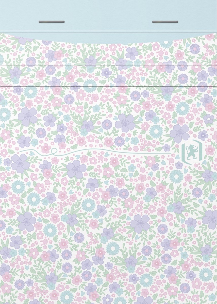 Oxford Floral Notesblok 10x14 cm | Linjeret | Ass.