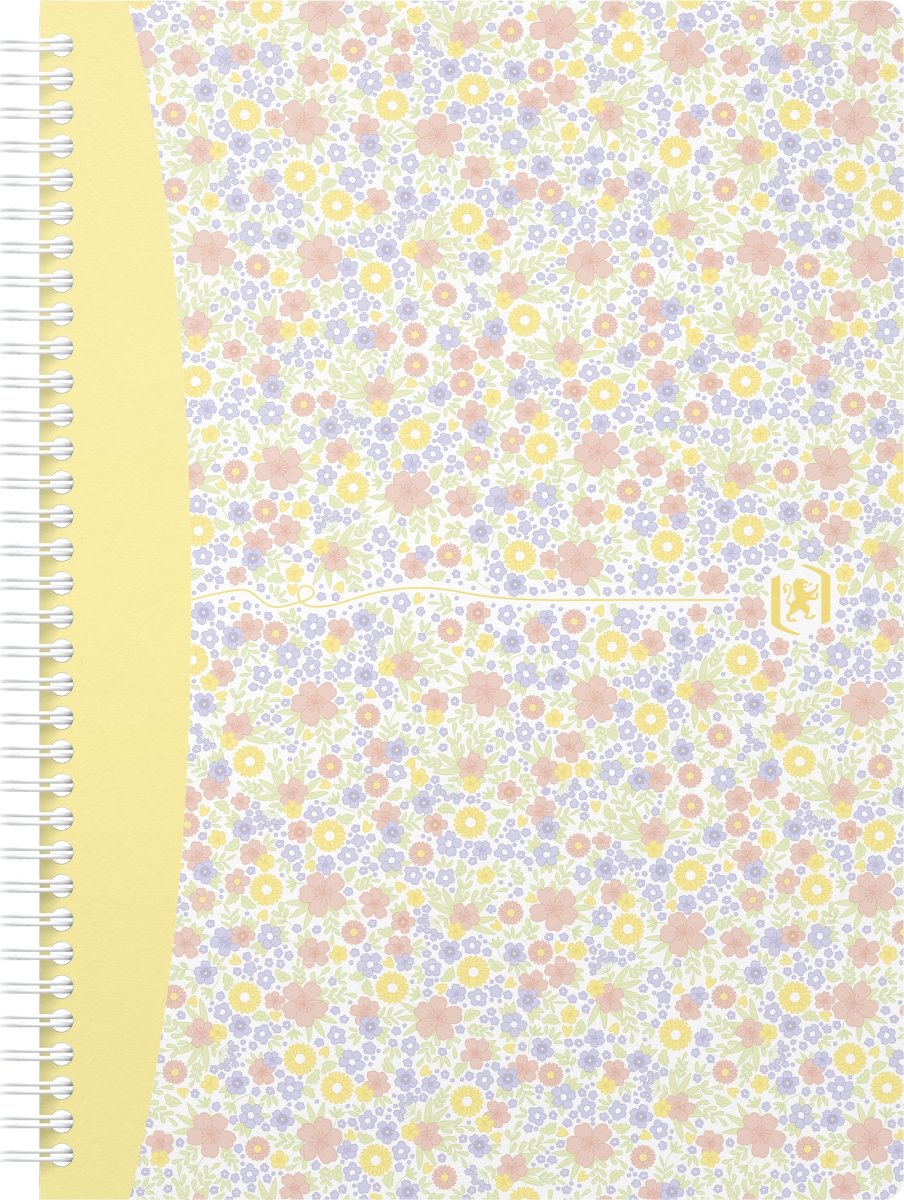 Oxford Floral Notesbog B5 | Kvadreret | Ass.