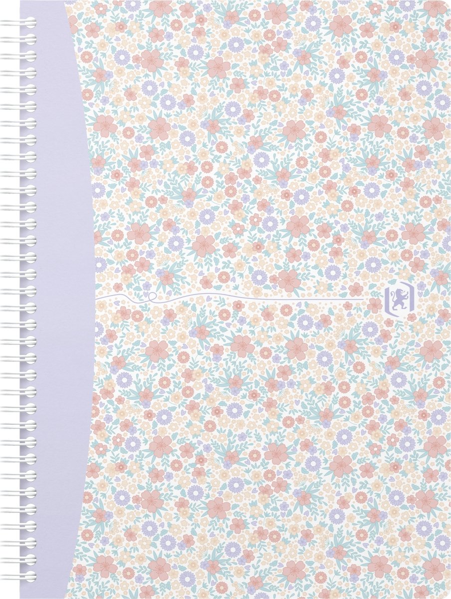 Oxford Floral Notesbog B5 | Kvadreret | Ass.