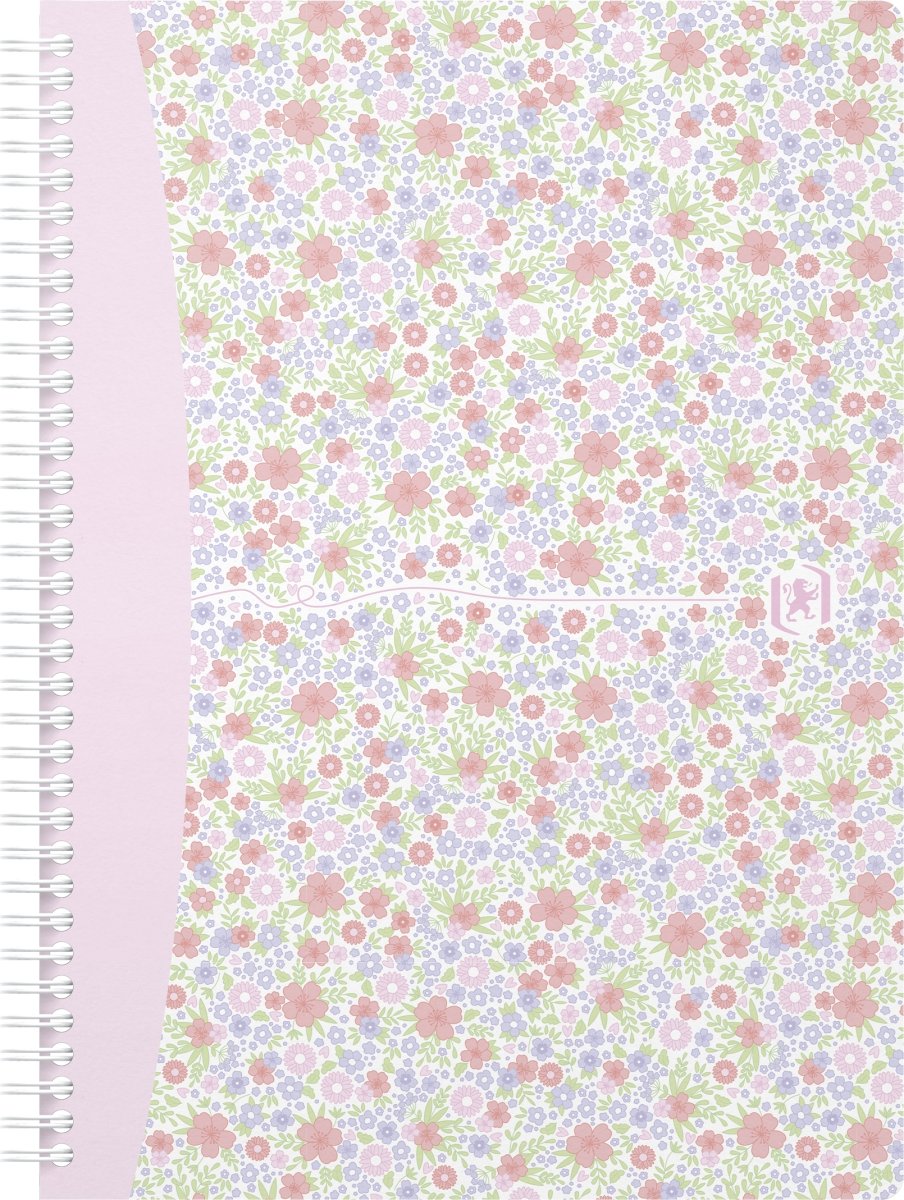 Oxford Floral Notesbog B5 | Kvadreret | Ass.