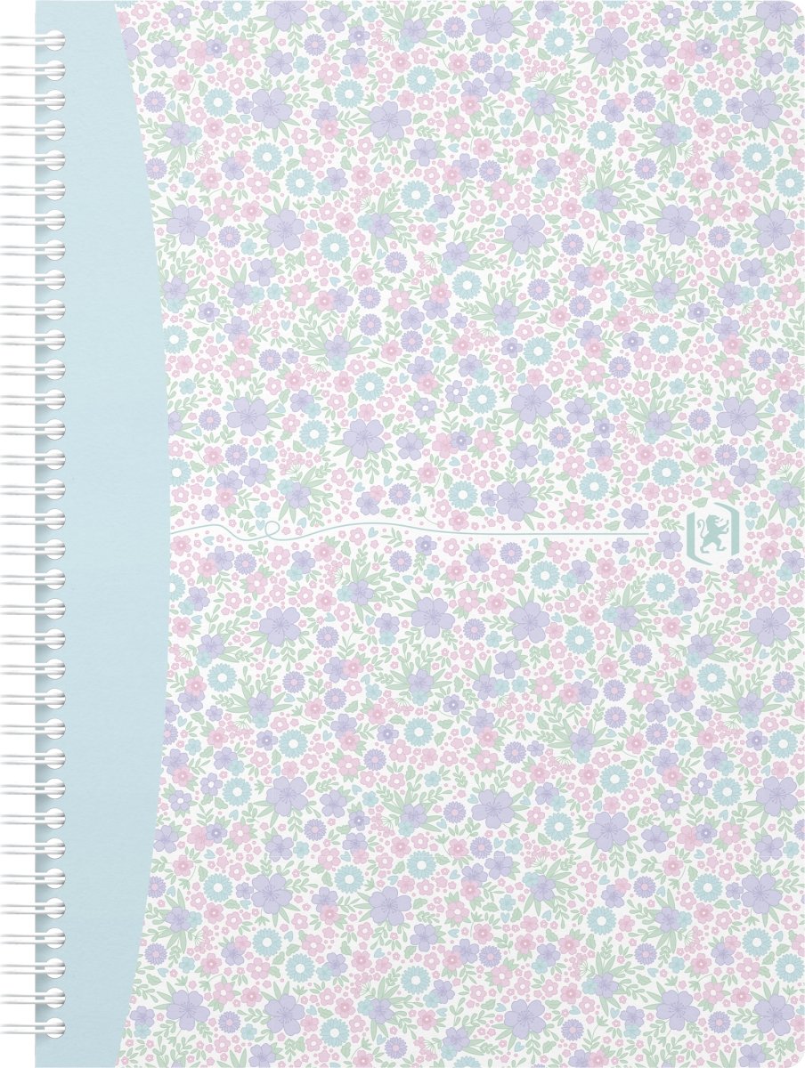 Oxford Floral Notesbog B5 | Kvadreret | Ass.