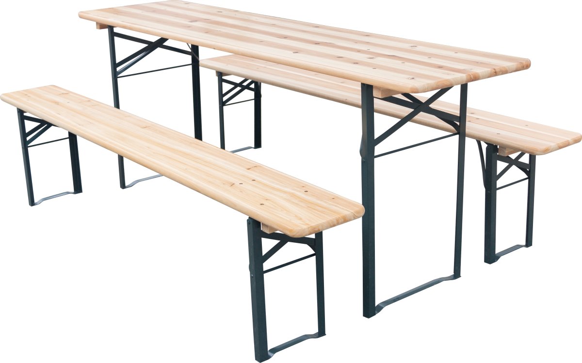 Festival bord-bænkesæt, foldbart, 200x50 cm, FSC