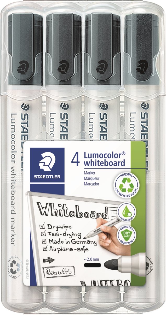 Staedtler 351 Whiteboard Marker | 4 sorte