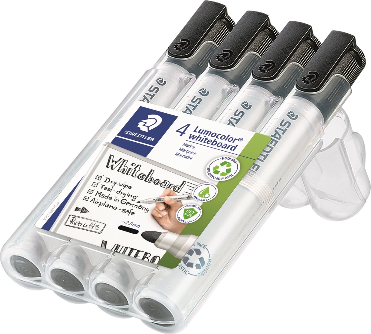 Staedtler 351 Whiteboard Marker | 4 sorte