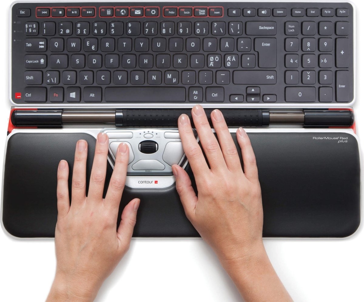 DEMO Contour RollerMouse Red Plus+Balance Keyboard