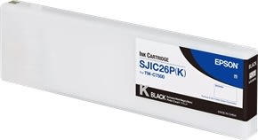 Epson blækpatron (SJIC26P) K, sort