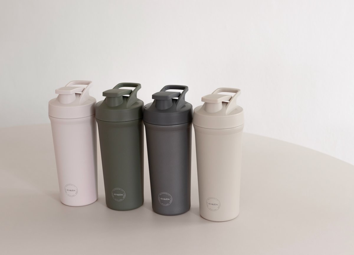 AYA&IDA Shaker Bottle, 750 ml, Grå