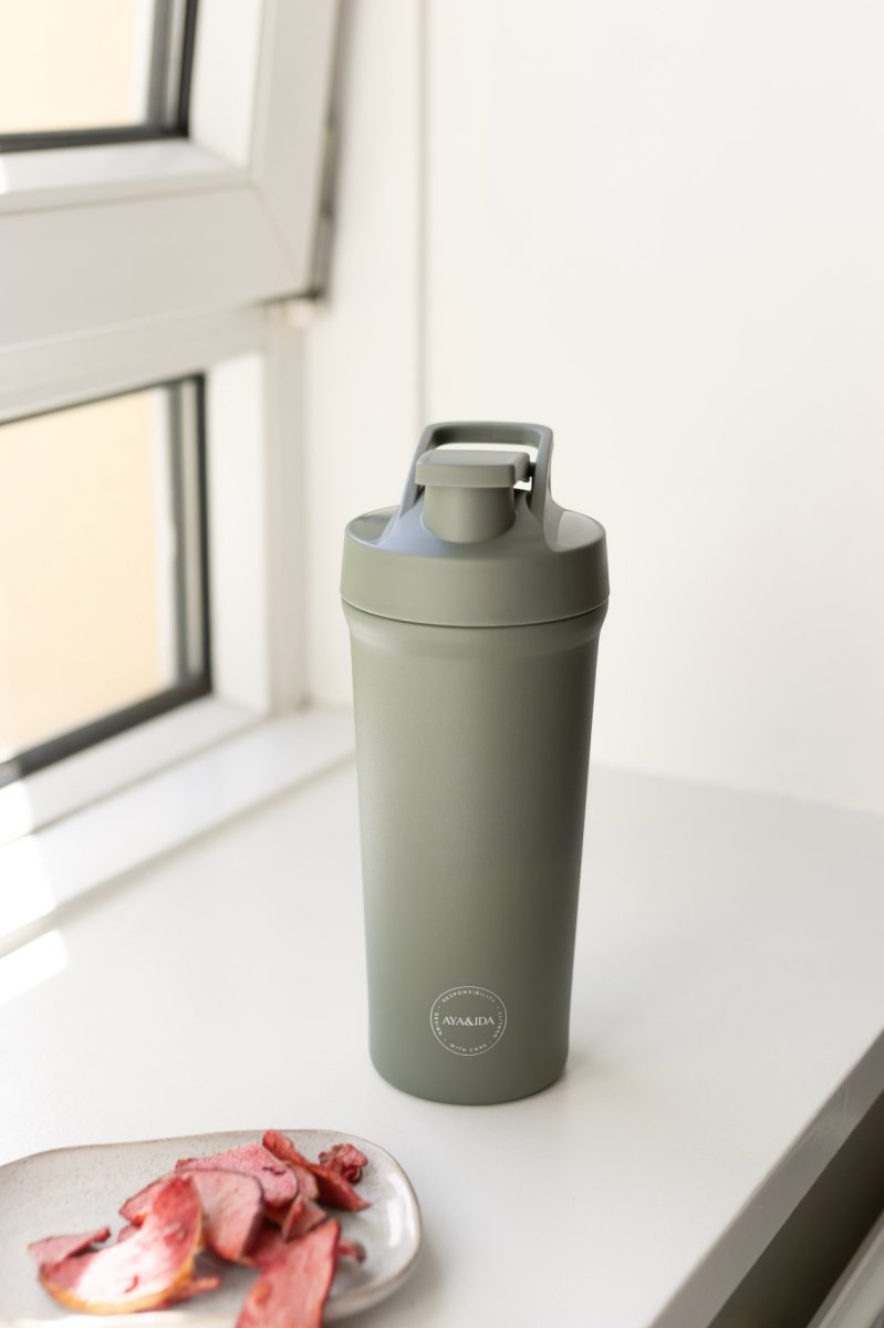 AYA&IDA Shaker Bottle, 750 ml, Grøn