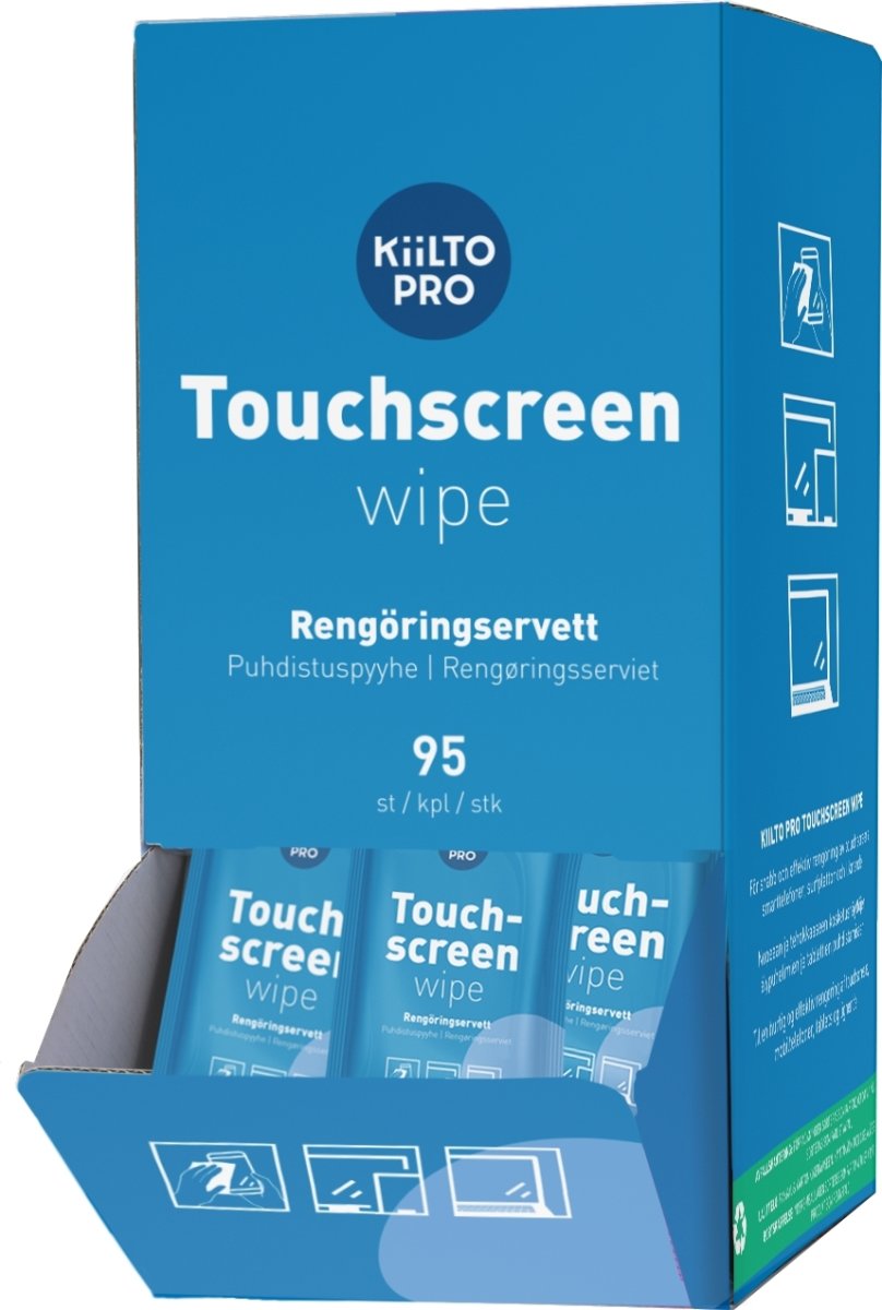 Kiilto Pro Touchscreen Wipes 14,5% | 95 wipes