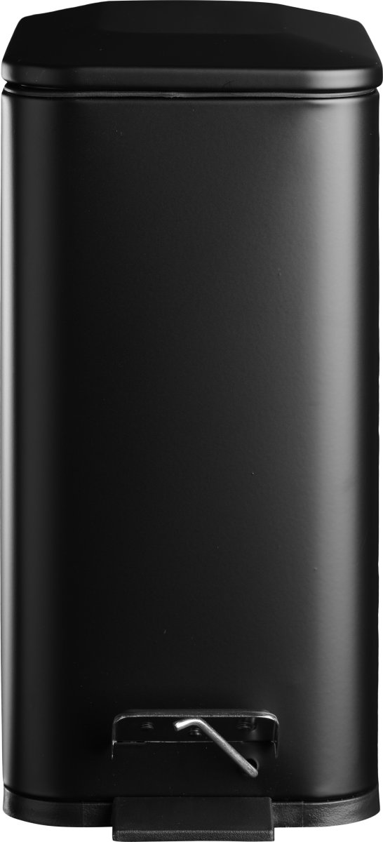 Pedalspand m/softclose 5 L, smal rektangulær, sort