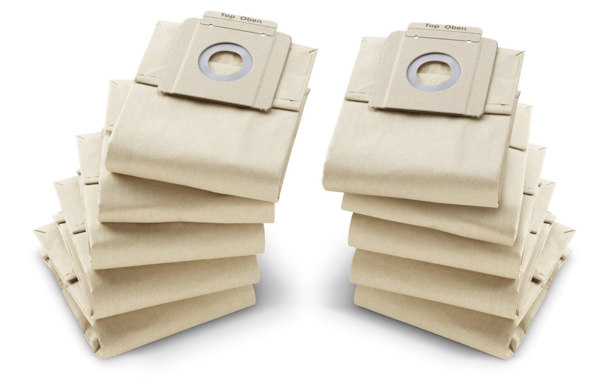 Kärcher T9/1, T10/1 Støvsugerposer, 10 papirposer