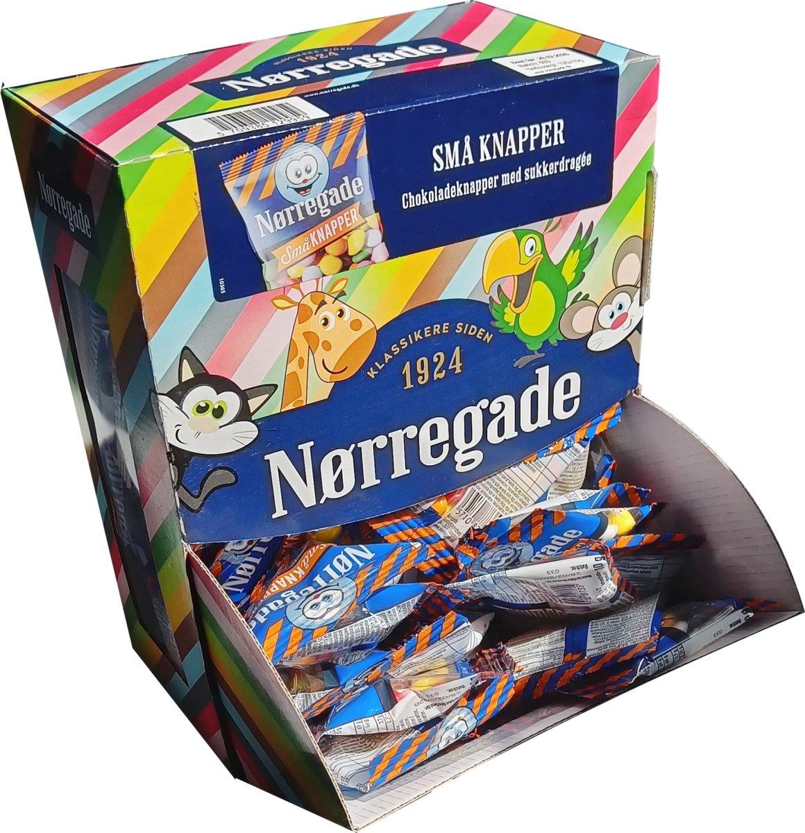 Nørregade Små Knapper 100 poser á10 g