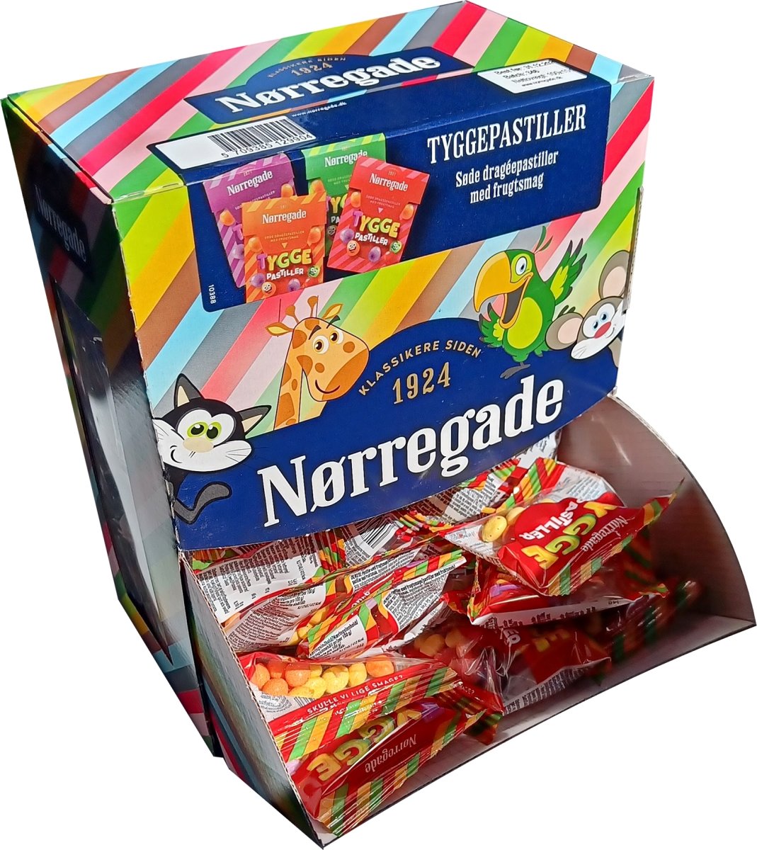 Nørregade Tyggepastiller 100 poser á 10 g