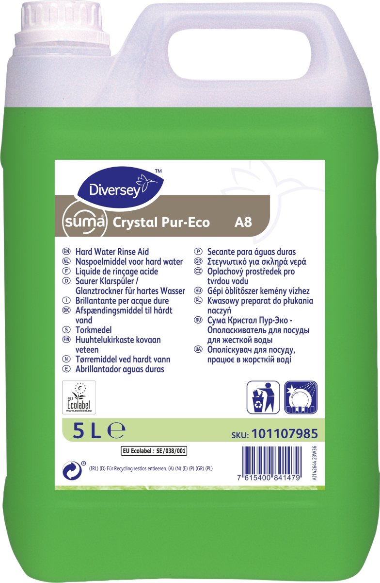 Suma Crystal Pur-Eco A8 Industriopvask afspænd. 5L