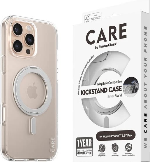 CARE iPhone 16 Pro Max cover m MagSafe, tranparent