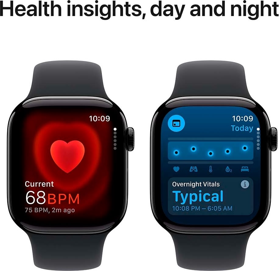 Apple Watch Series 10 (GPS+4G) 42mm, jet sort, M/L