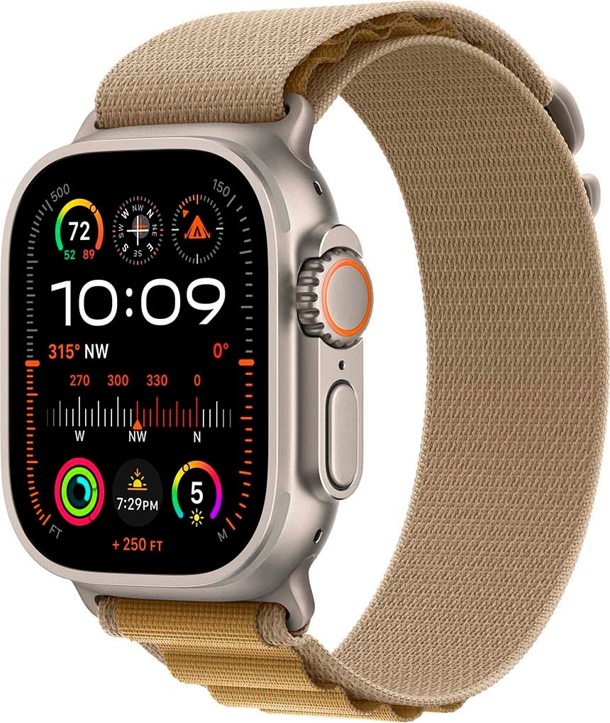 Apple Watch Ultra 2 (GPS+4G) 49mm, naturligt, M
