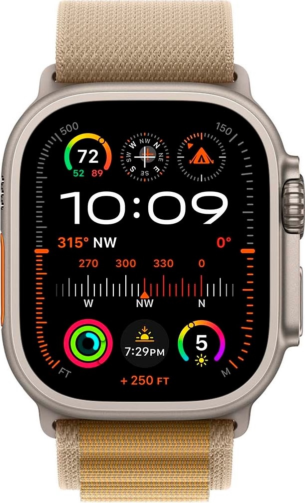 Apple Watch Ultra 2 (GPS+4G) 49mm, naturligt, M