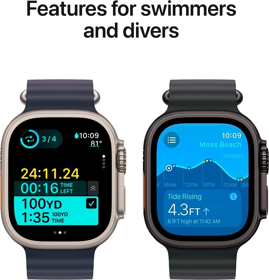 Apple Watch Ultra 2 (GPS+4G) 49mm, naturligt, M