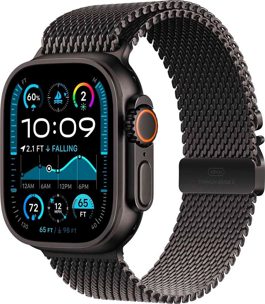 Apple Watch Ultra 2 (GPS+4G) 49mm, sort titan, M