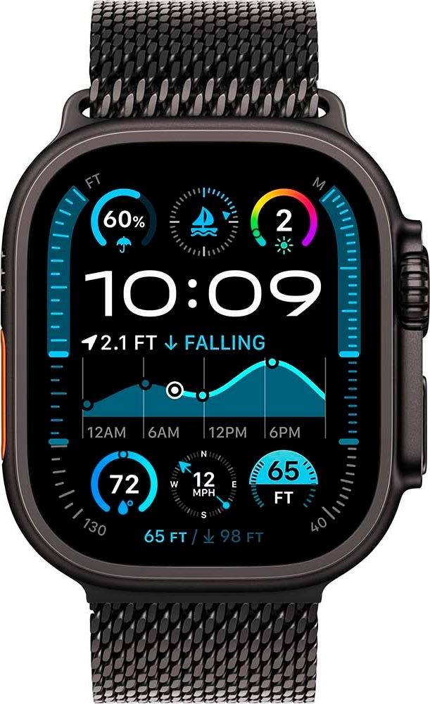 Apple Watch Ultra 2 (GPS+4G) 49mm, sort titan, M