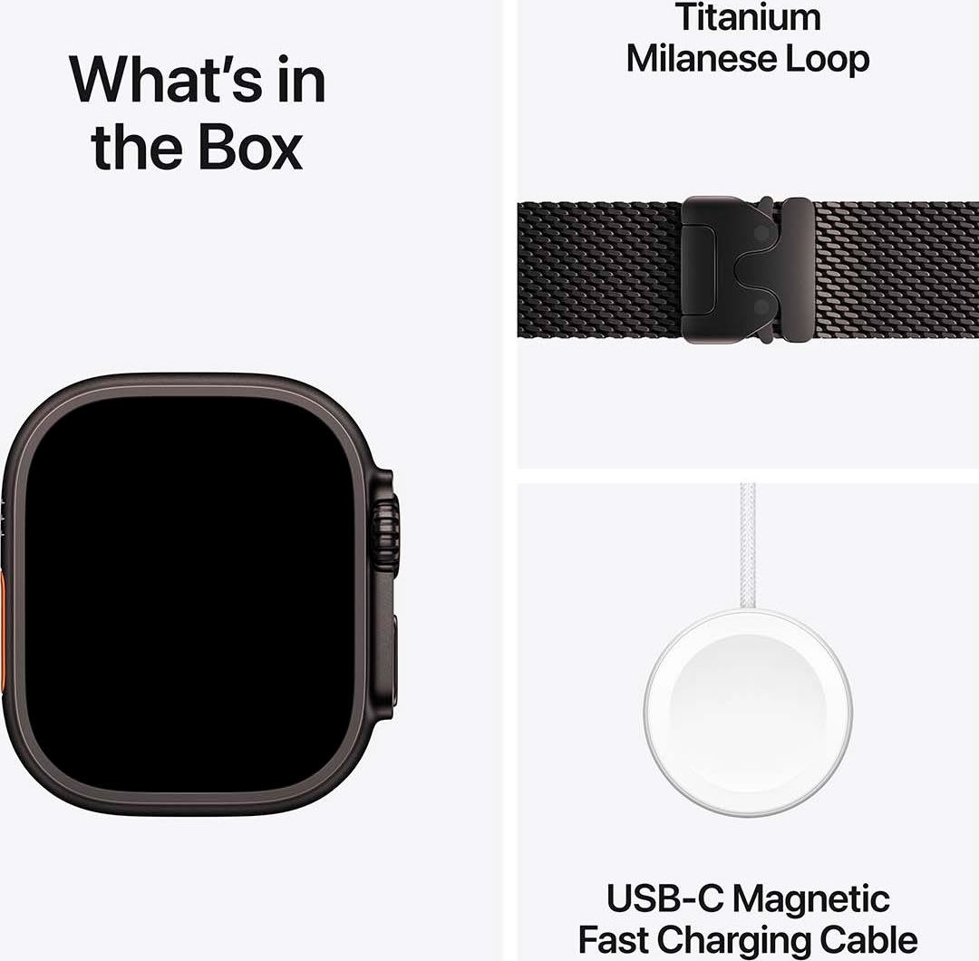 Apple Watch Ultra 2 (GPS+4G) 49mm, sort titan, M