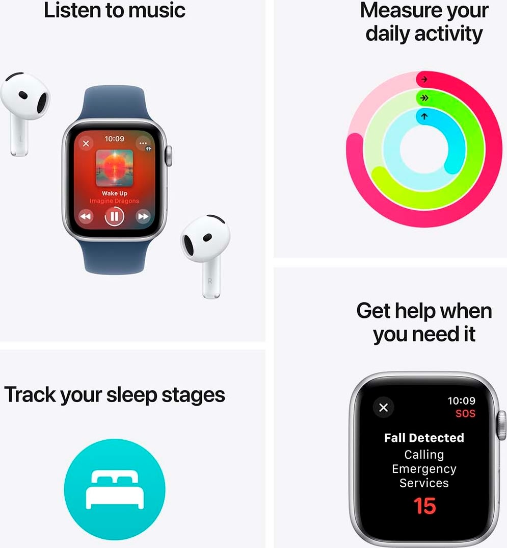 Apple Watch SE GPS, 40mm, stjerneskær, S/M